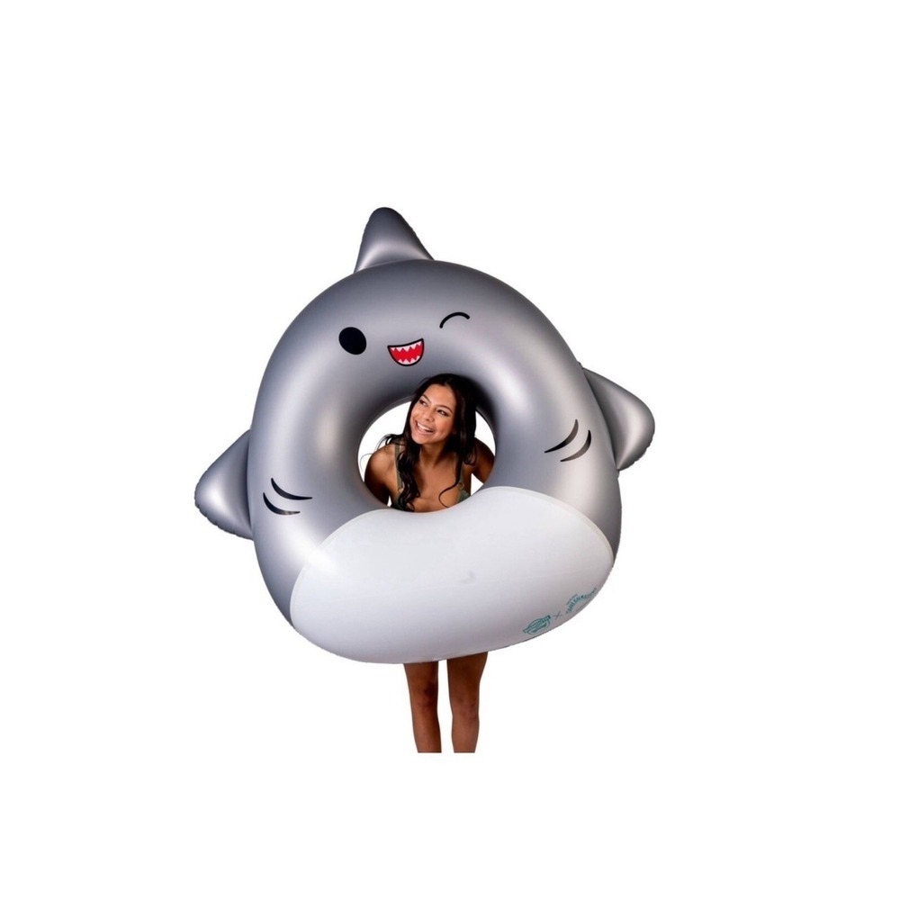 BigMouth x Squishmallows Inflatable Ring Pool Float Shark New